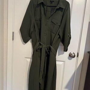 Torrid Olive Green Midi Dress